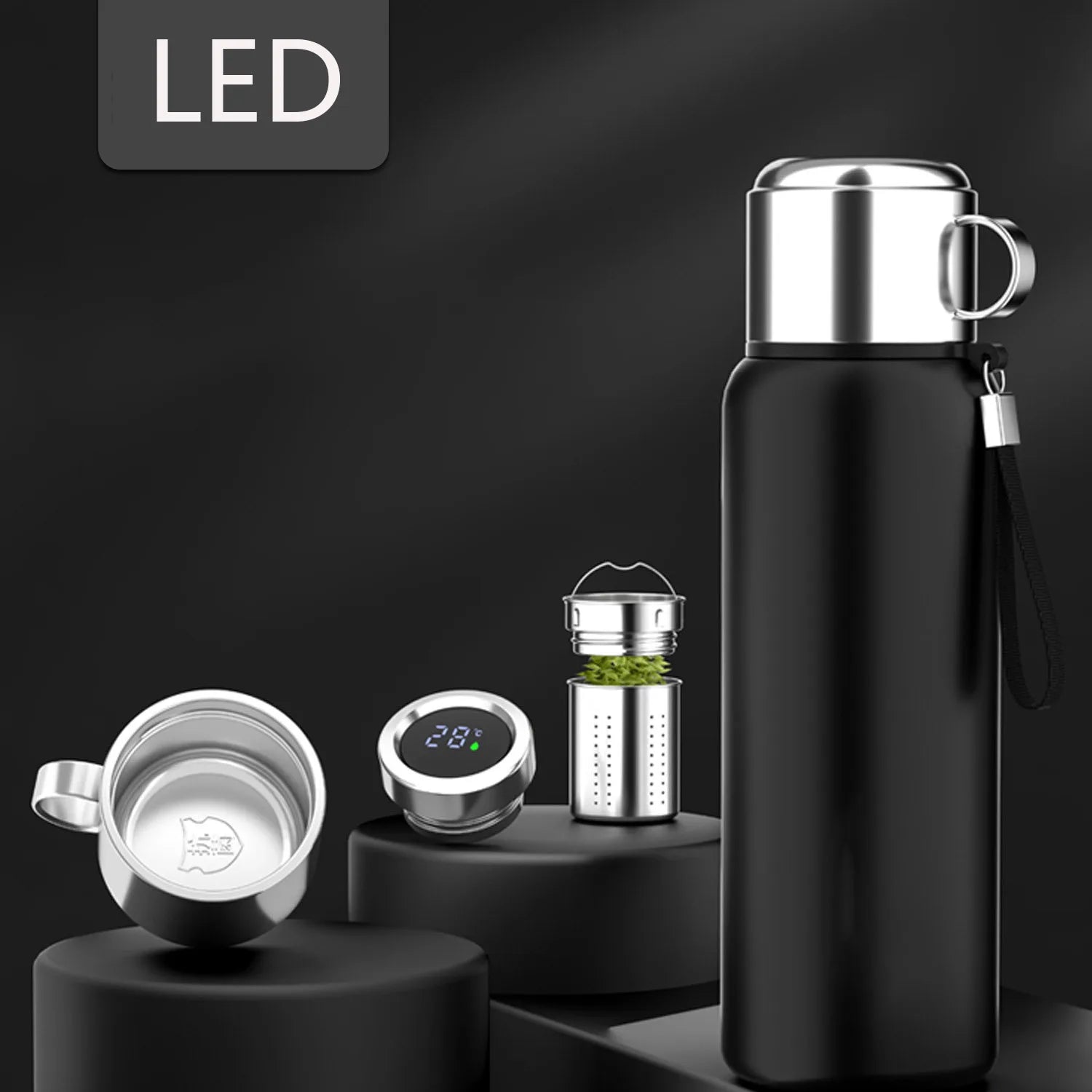 1200ml Smart Thermos Bottle | - GlowCareHealth