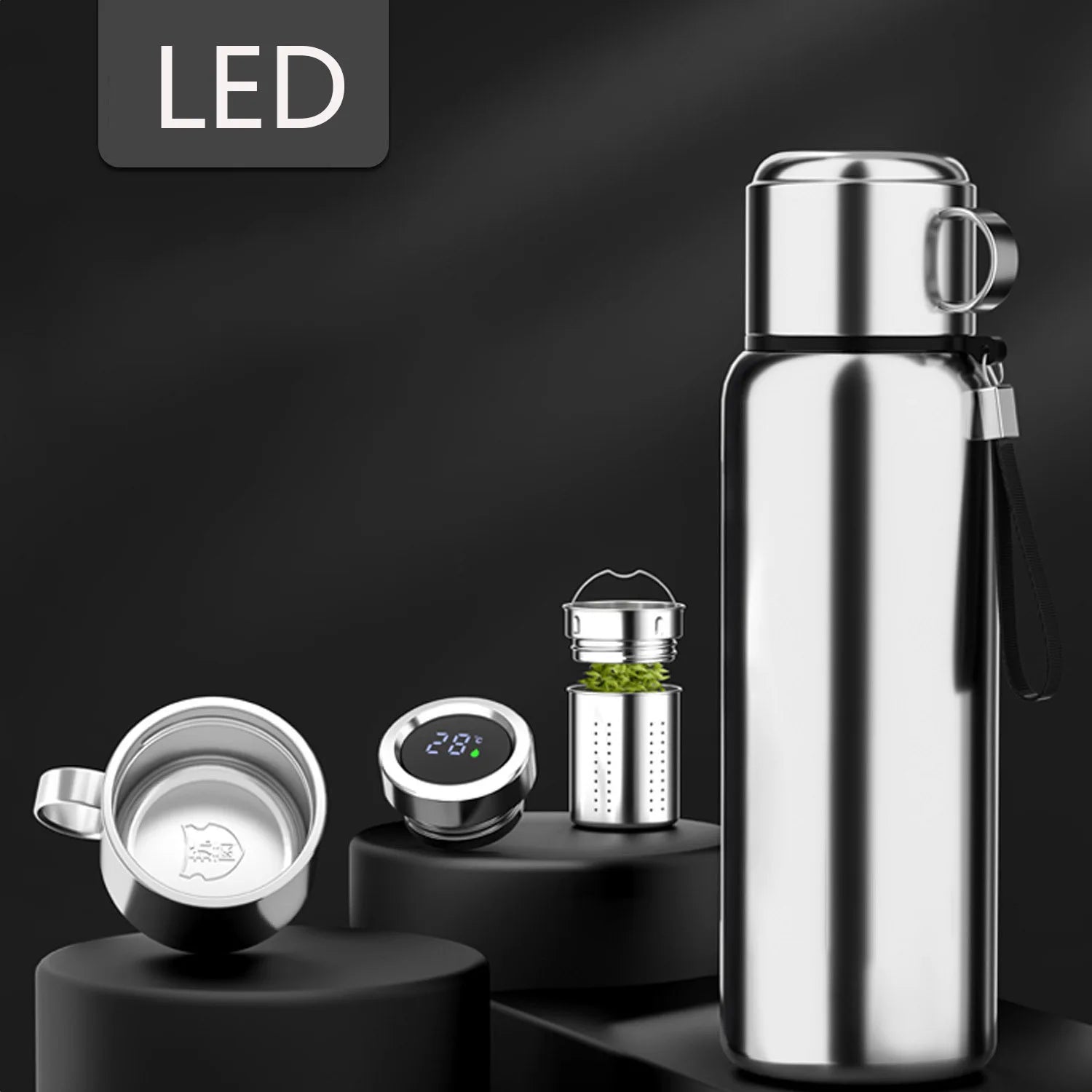 1200ml Smart Thermos Bottle | - GlowCareHealth